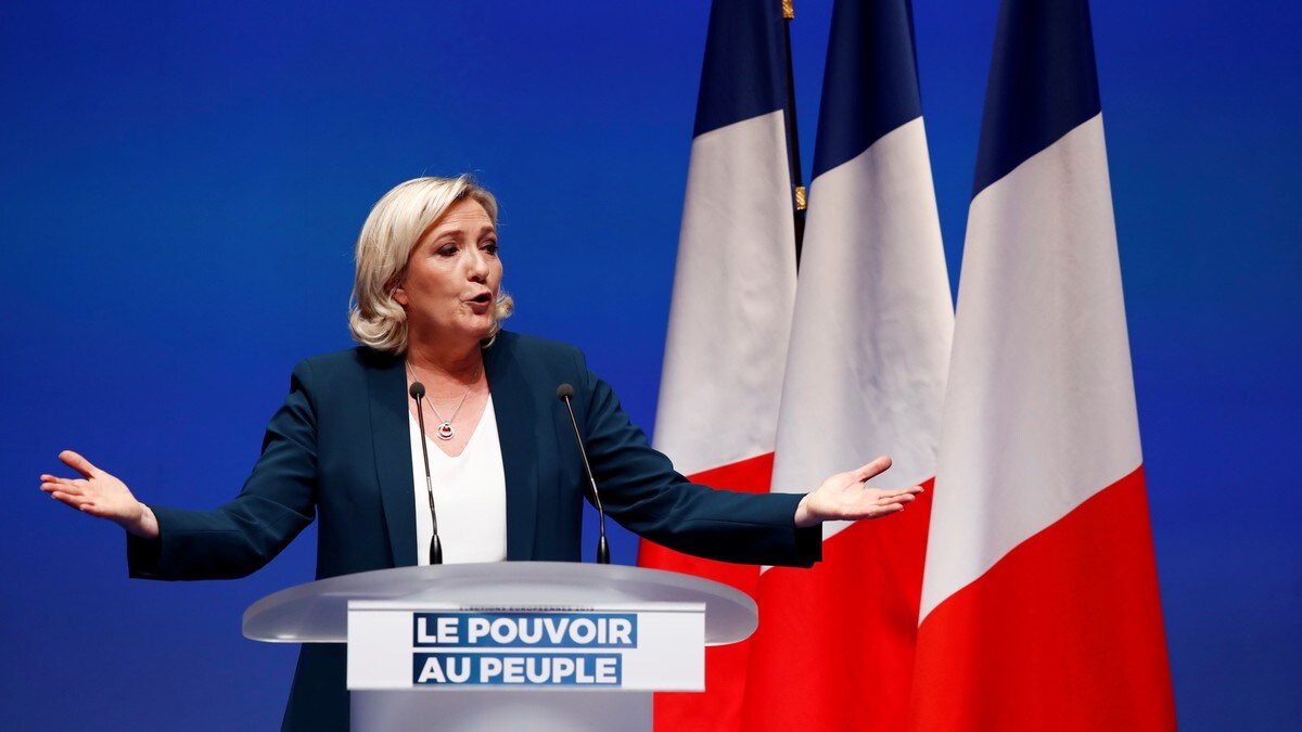 Le Pen lover seier over Macron