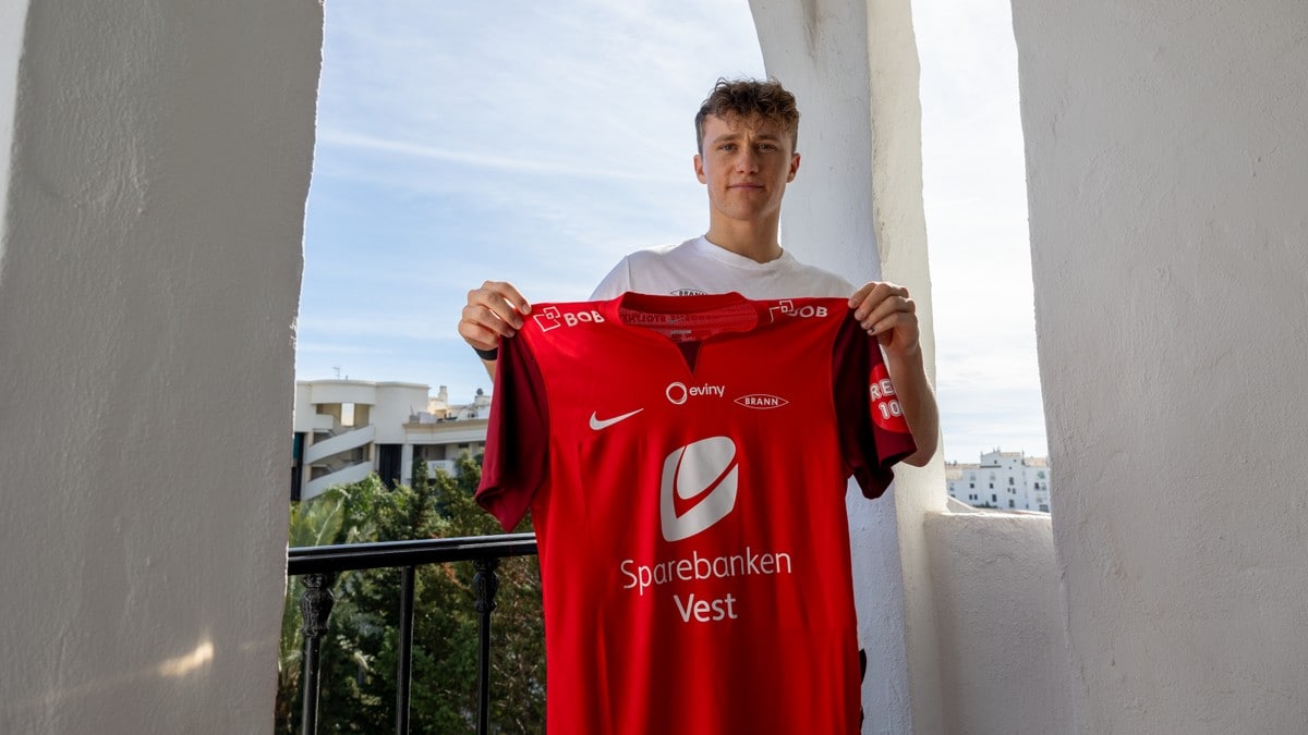 Bilde av fotballspiller Martin Hellan. FOTO: Skjermdump/Brann.no