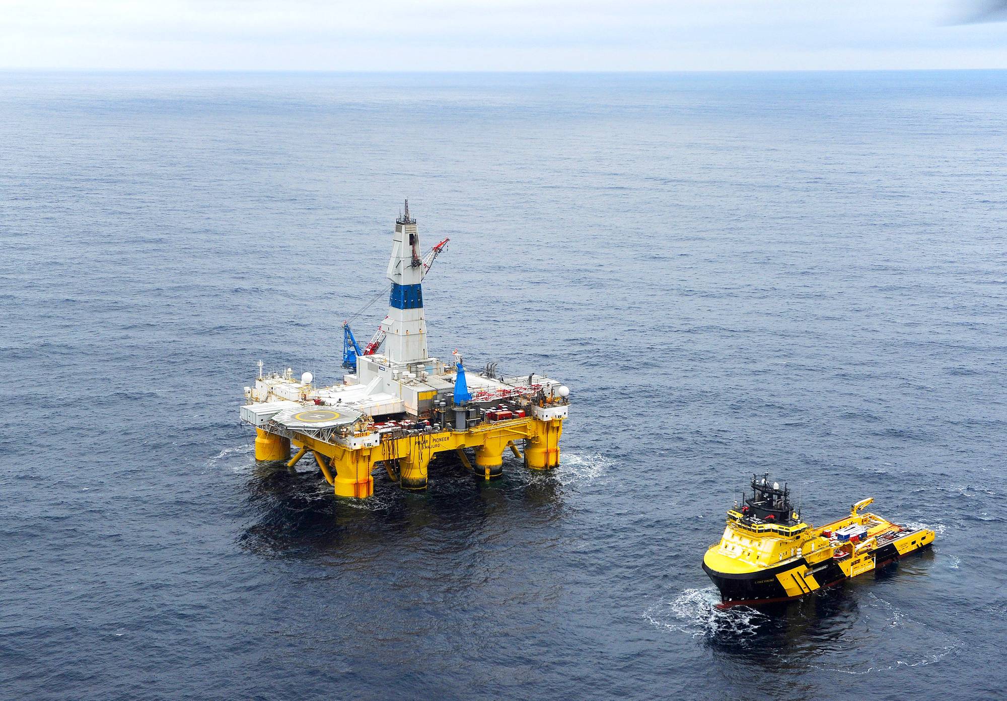 Drilling in Skrugard field in the Barents Sea Polar Pioneer in the Barents Sea