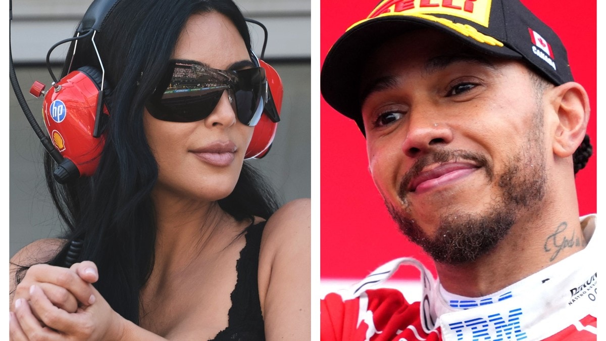 Lewis Hamilton stråler med Kardashian: – Følelsesmessig berg-og-dal-bane