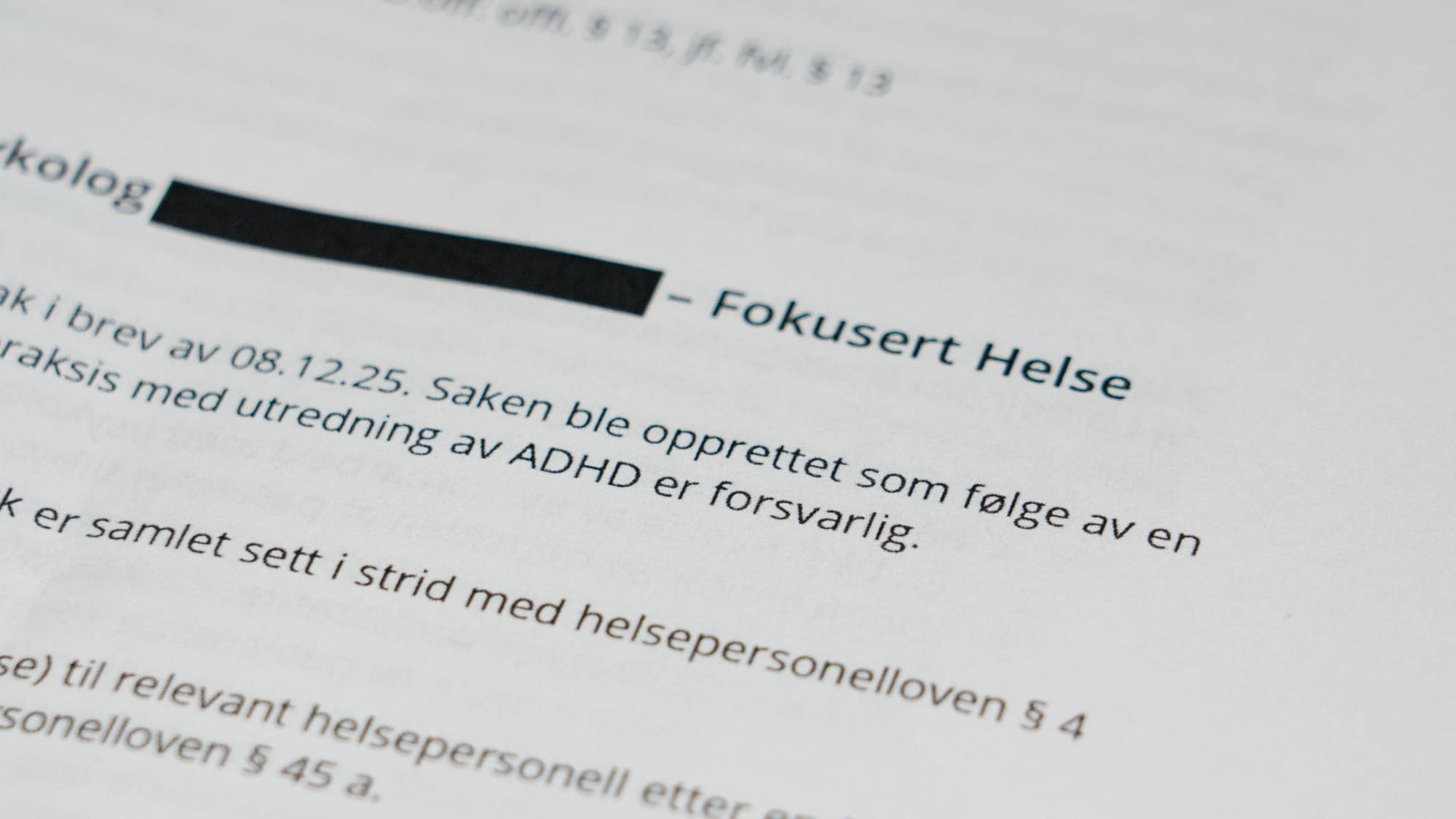 bilde av vedtak
