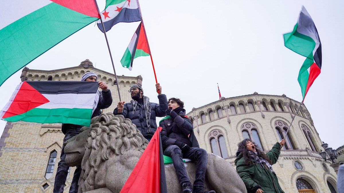 Gaza-demonstrasjoner over hele landet – Anslår 13.000 i Oslo