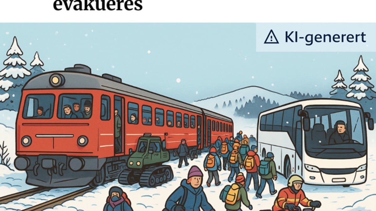 Lokalavis brukte KI-bilde av toghavari: Ble ikke helt riktig