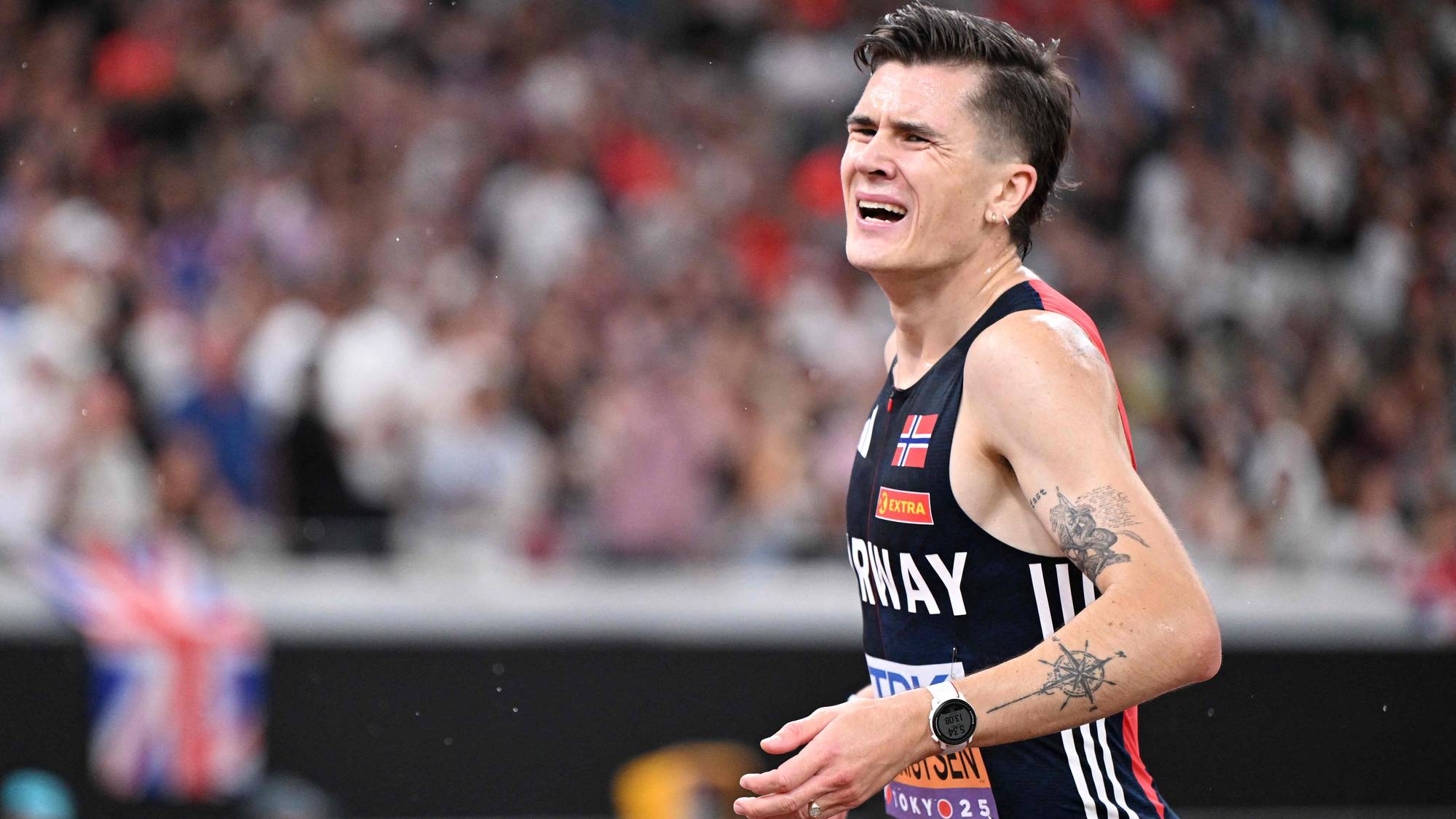 Jakob Ingebrigtsen under VM i Tokyo