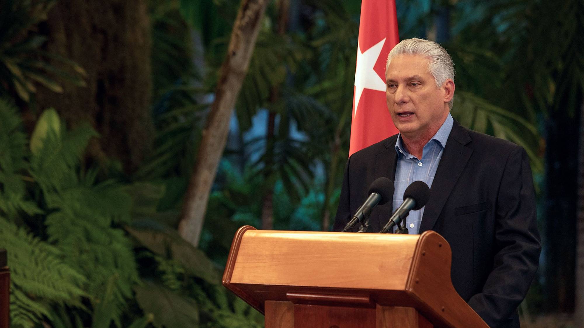Cubas president Miguel Diaz-Canel