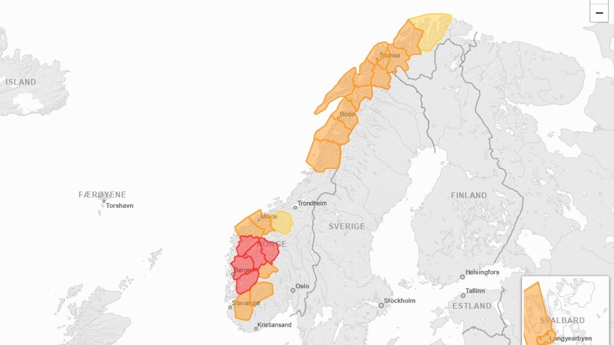 NVE advarer: Venter stor snøskredfare i hele landet