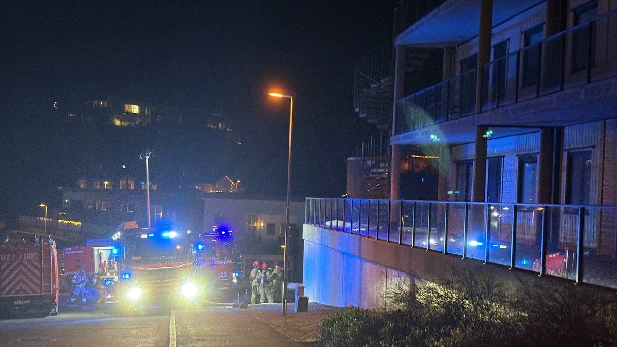 Evakuerte boligblokk i Bergen