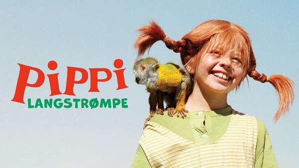 Hun er  verdens sterkeste  jente, har en koffert med gullpenger, en rampete ape og en prikkete hest.