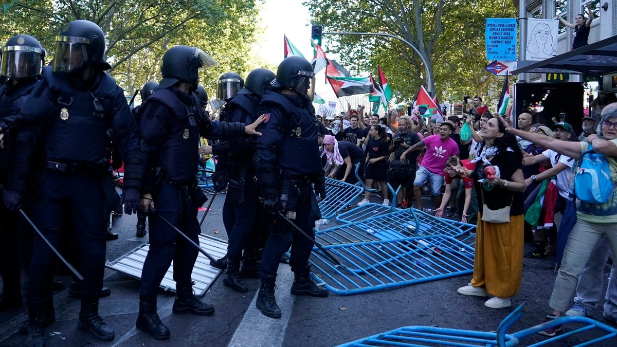 Vueltaens avslutningsetappe avlyst etter massive Palestina-protester