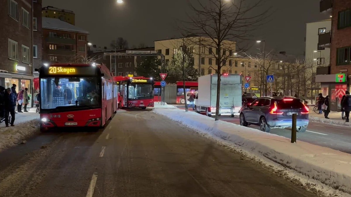 Busskaos i Oslo – hundrevis av avganger innstilt