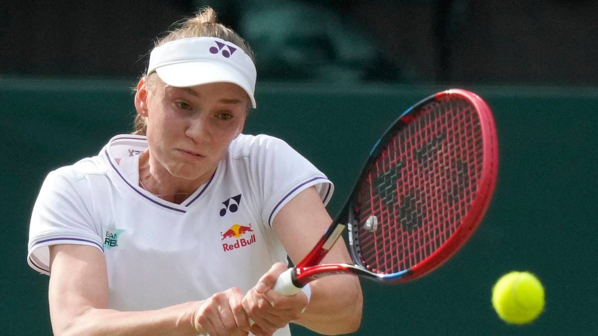 Tennis: Verdensfirer Rybakina uteblir fra OL i Paris – har slitt med bronkitt etter Wimbledon