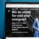 NRK Bilde av nettsiden til alarmsentralen