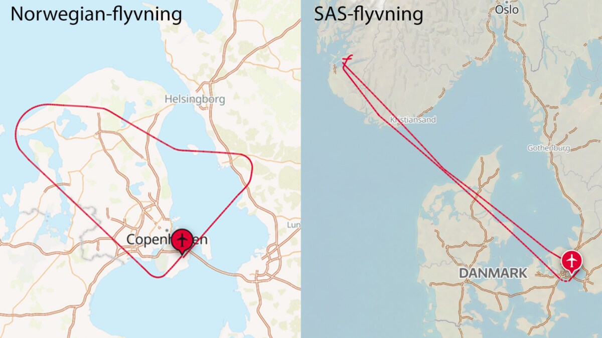 To fly snudde på vei til Stavanger etter bombetrussel