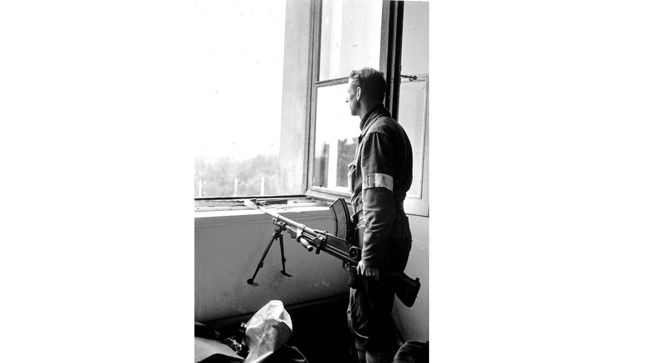 Kristian Bull på Slottet 7.juni 1945