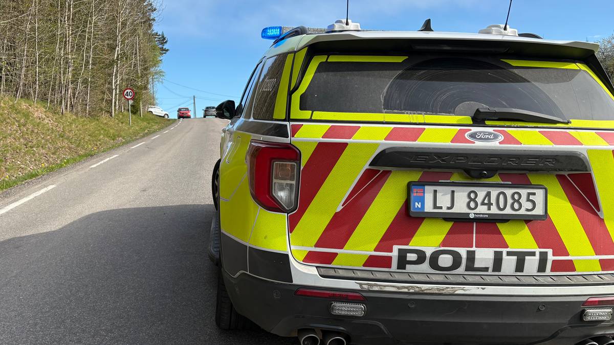 Ulykke mellom moped og ung gutt på sykkel