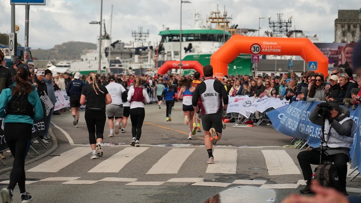 Lite maratontr&oslash;bbel i Bergen: &ndash; Folk ser ut til &aring; ha lytta til r&aring;da v&aring;re