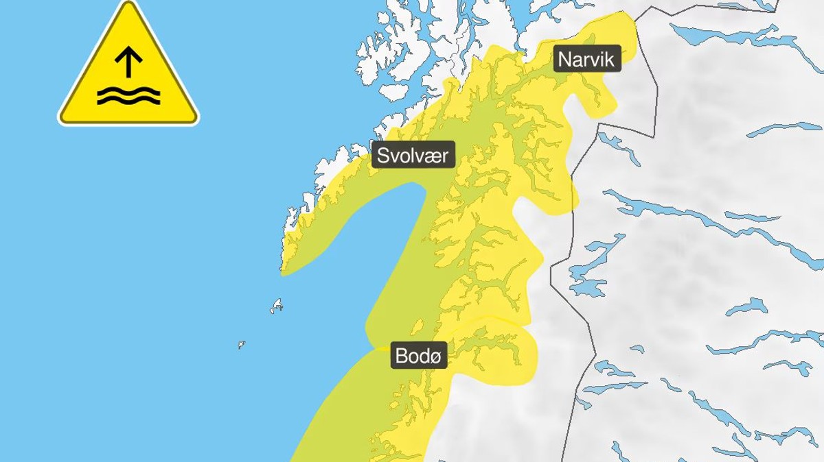 Kraftige vindkast og h&oslash;y vannstand