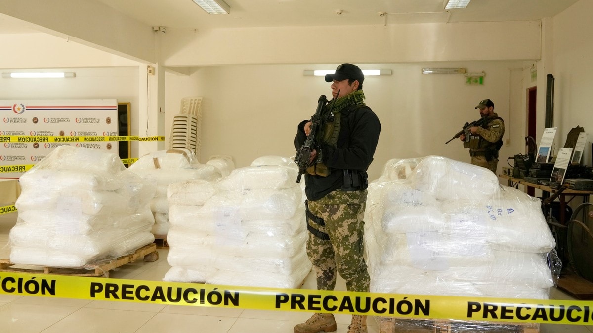 Fire tonn kokain på vei til Europa stanset i Paraguay