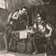 Illustrasjon: Rights Managed / Mary Evans Picture Tycho Brahe og Johannes Kepler i diskusjon i Praha-observatoriet