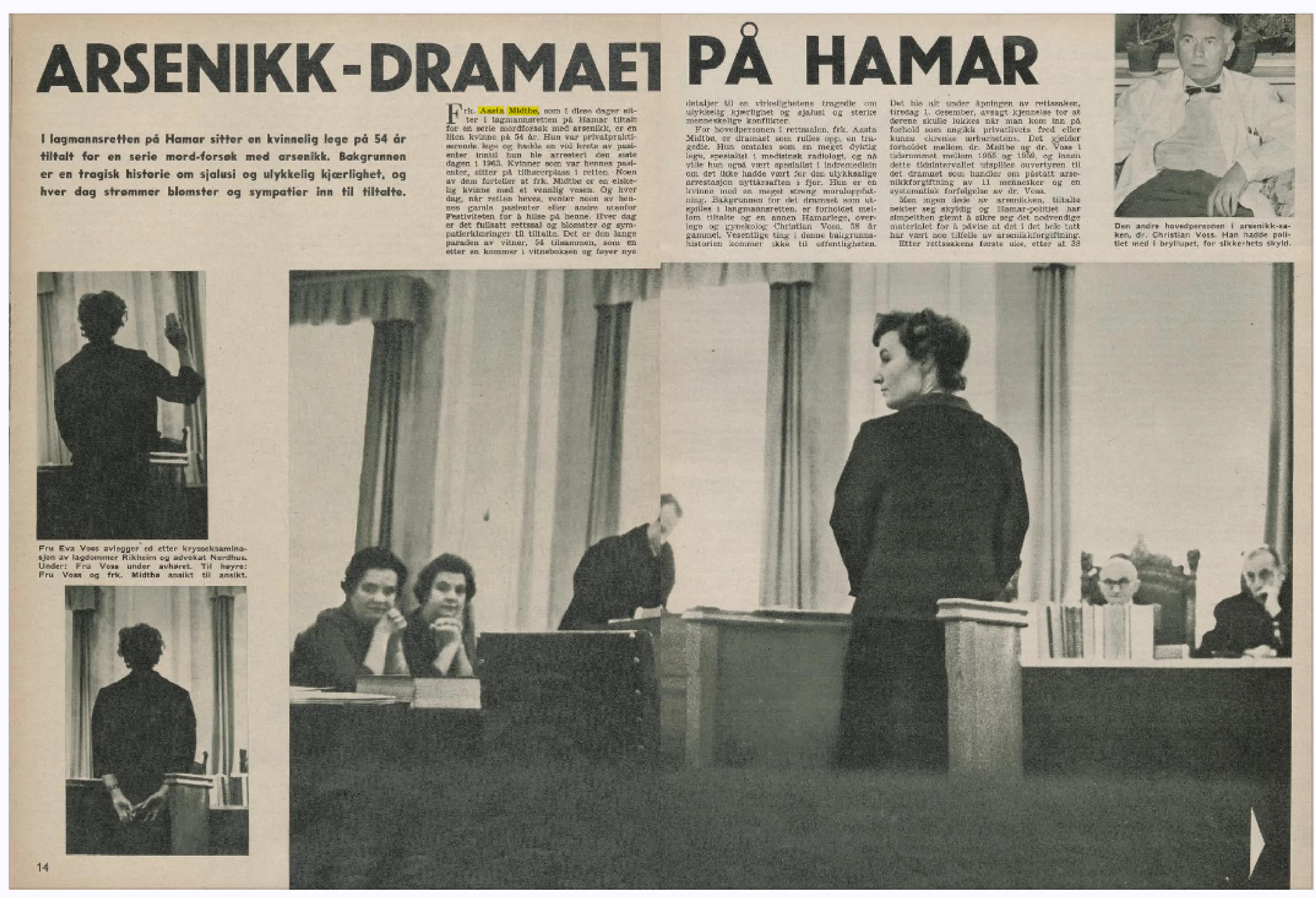 Oppslag i ukebladet Aktuell