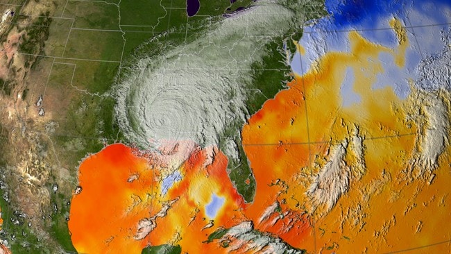 Orkanen Kathrina fotografert av en Goes-satellitt