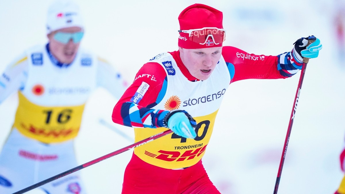 Martin Kirkeberg Mørk tok sølvet på 20 kilometer fri teknikk fellesstart i U23-VM