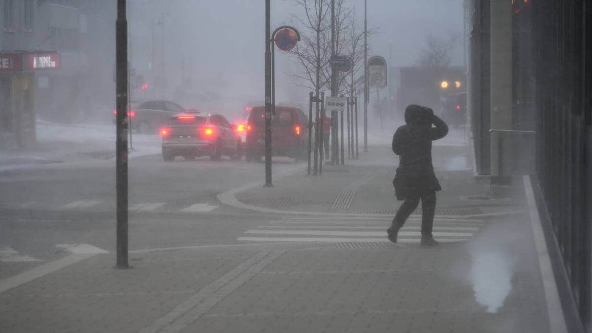 Slik preger uværet landet tirsdag