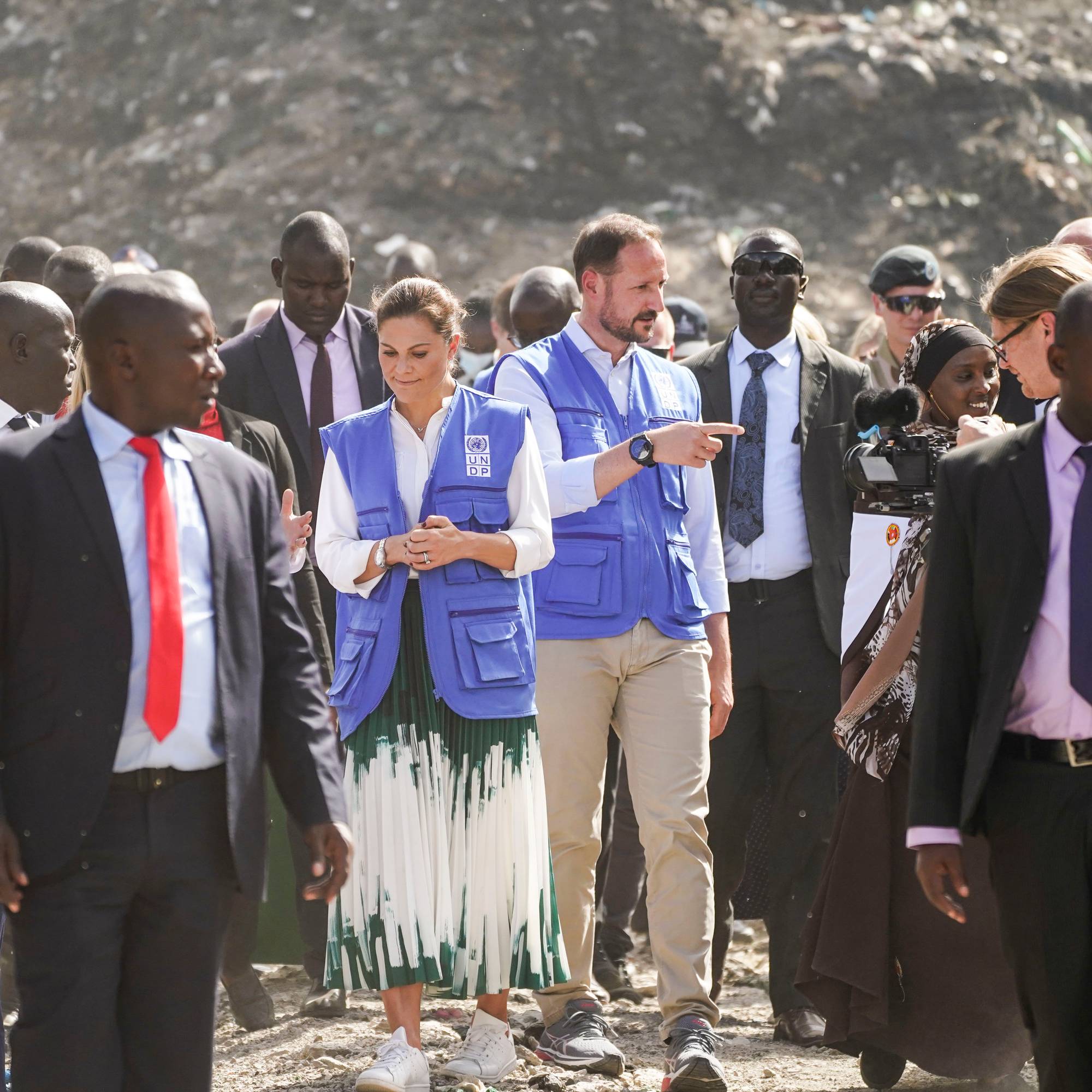 Kronprinsesse Victoria og kronprins Haakon besøker Kenya for FNs utviklingsfond (UNDP)
