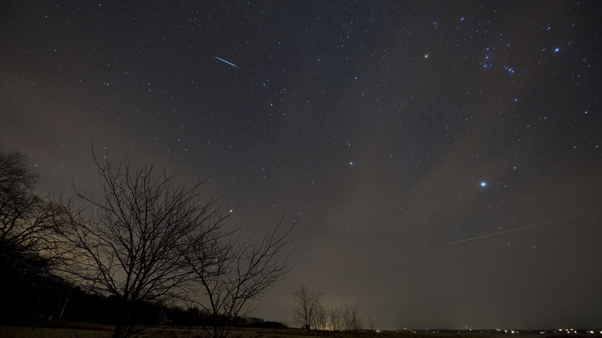 I kveld kan du sjå meteorsvermen på himmelen