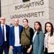 Foto: Knut E. Braaten / Legeforeningen Legeparet utenfor Borgarting lagmannsrett