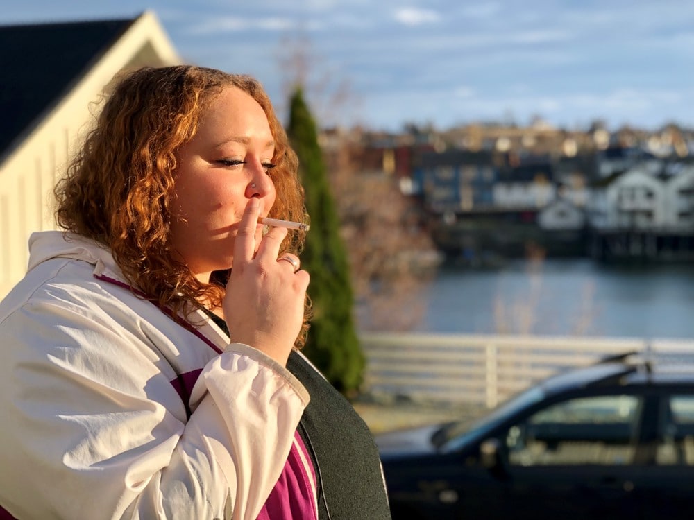 Med få tastetrykk får Veronica (29) vite risikoen for å få lungekreft