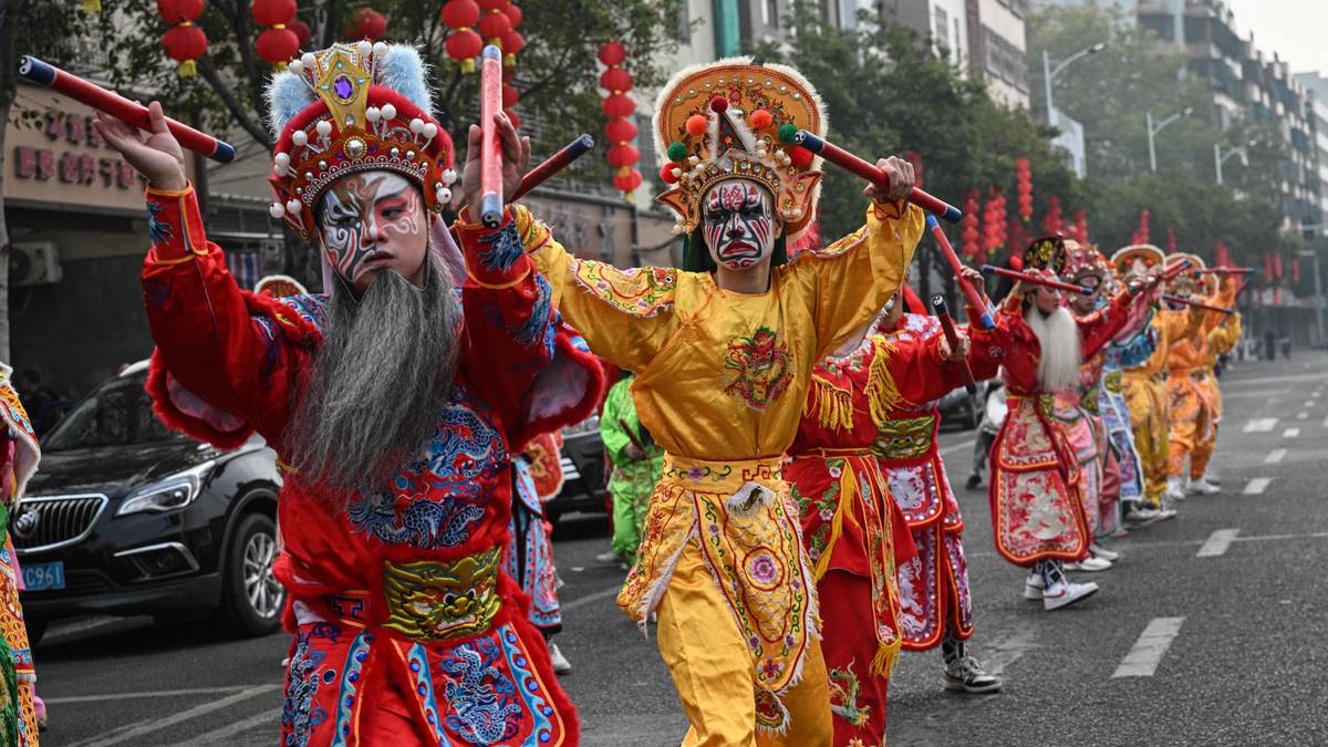 Yingge-dansarar i Shantou