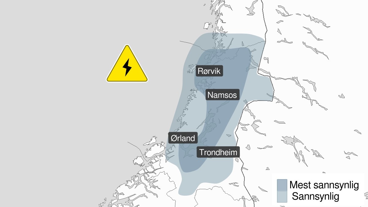 Her kan det komme lynnedslag