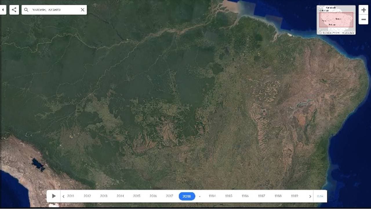 Google Earth Amazonas 2018