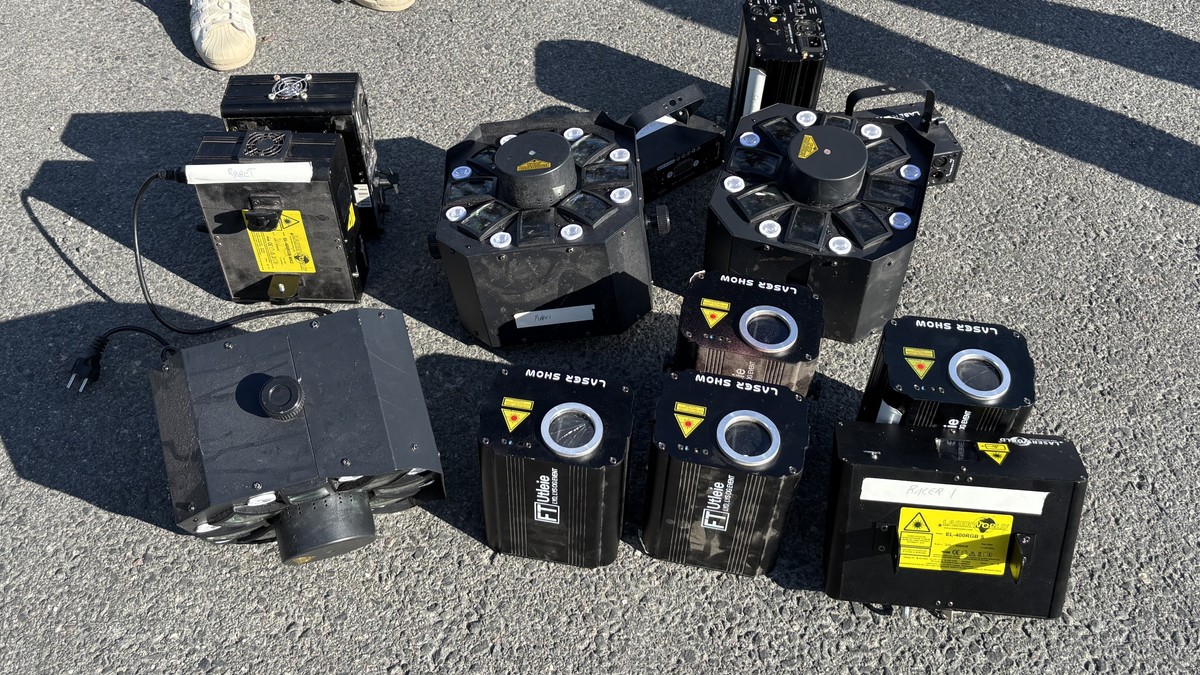 Politiet tok laserne fra russen