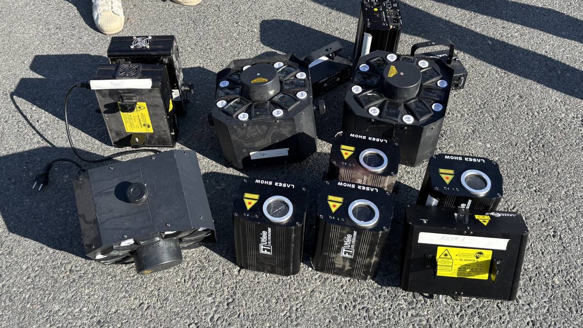 Politiet tok laserne fra russen