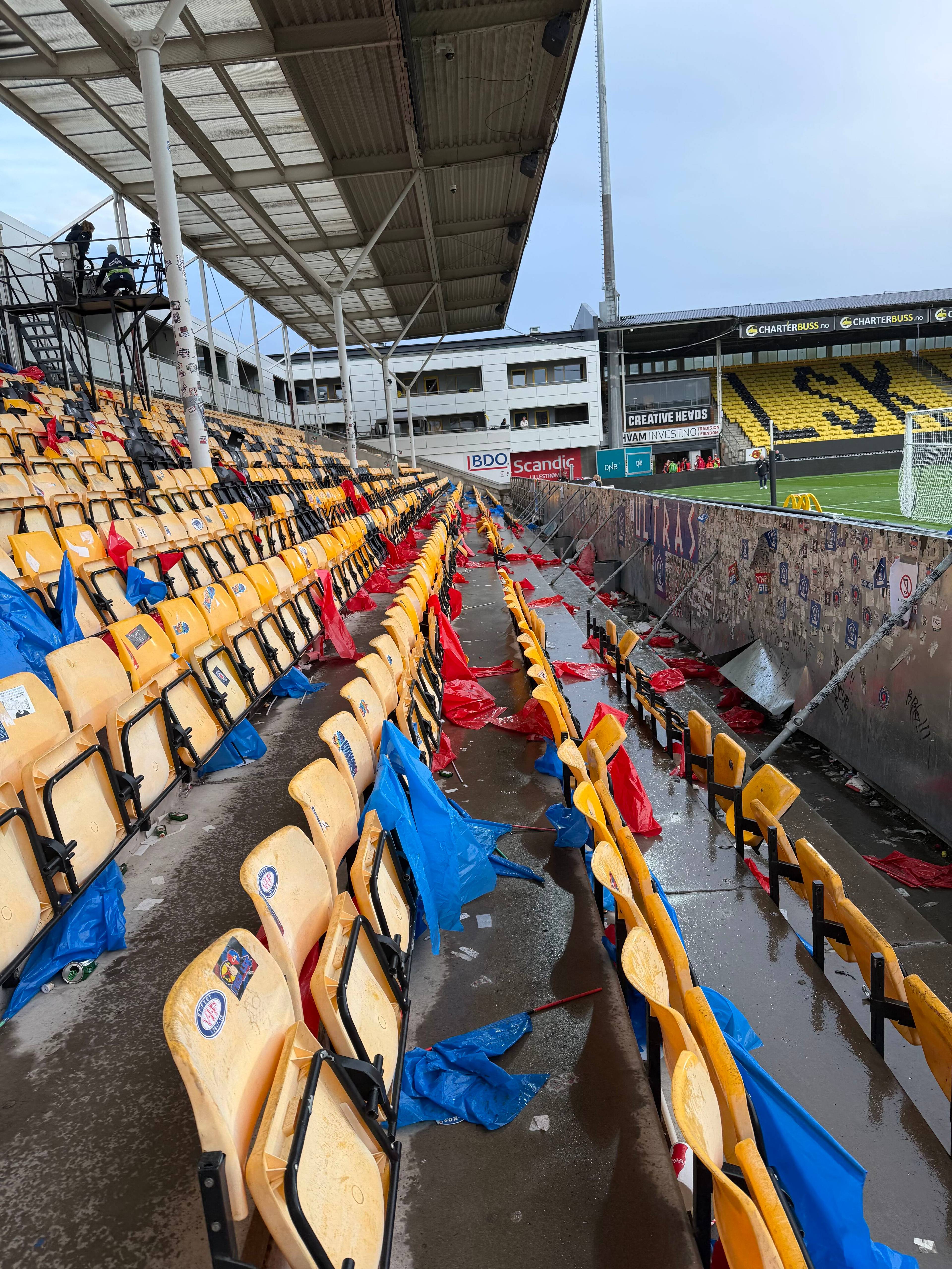 Hærverk etter Lillestrøm-Vålerenga