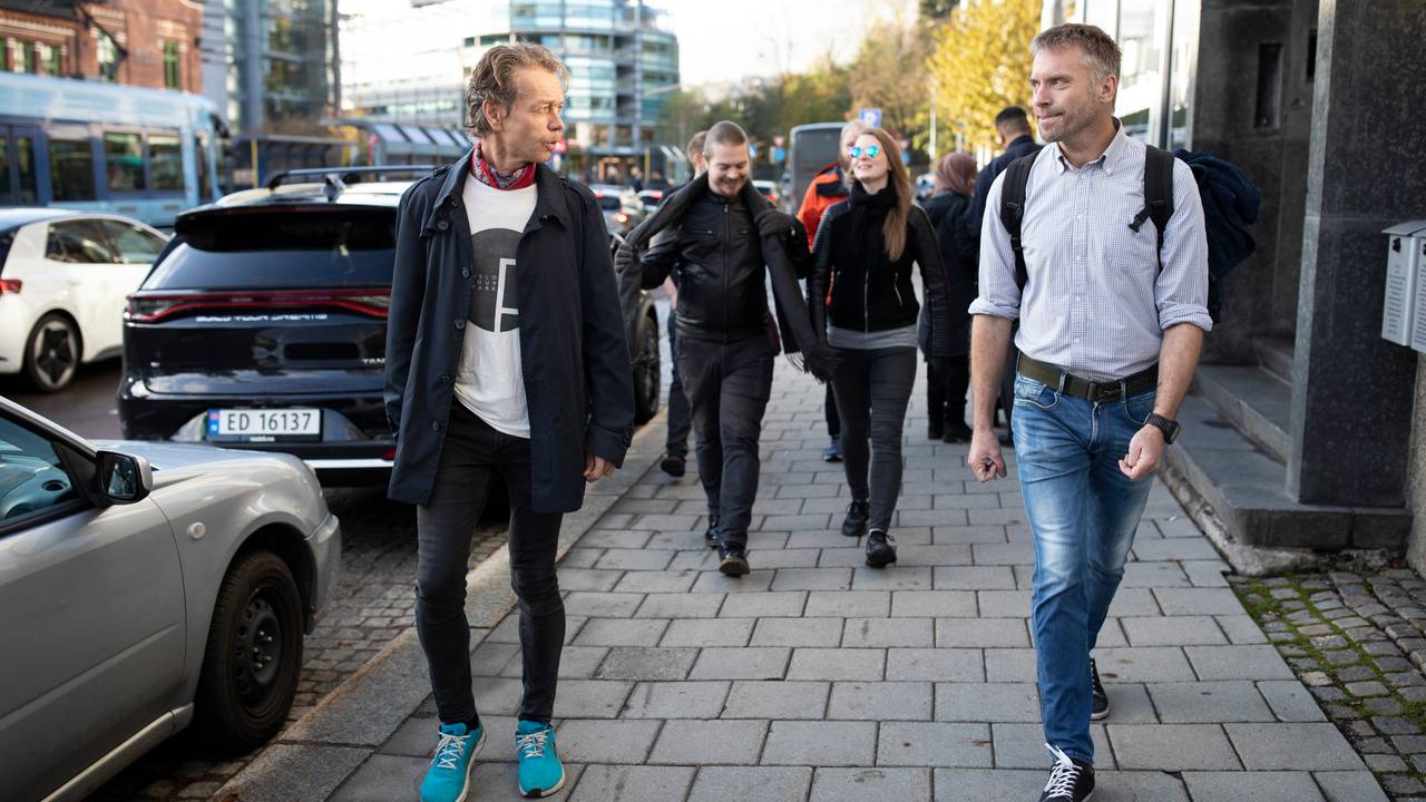 Medlemmer av Norsk vegansamfunn møtes til walk and talk i Oslo.