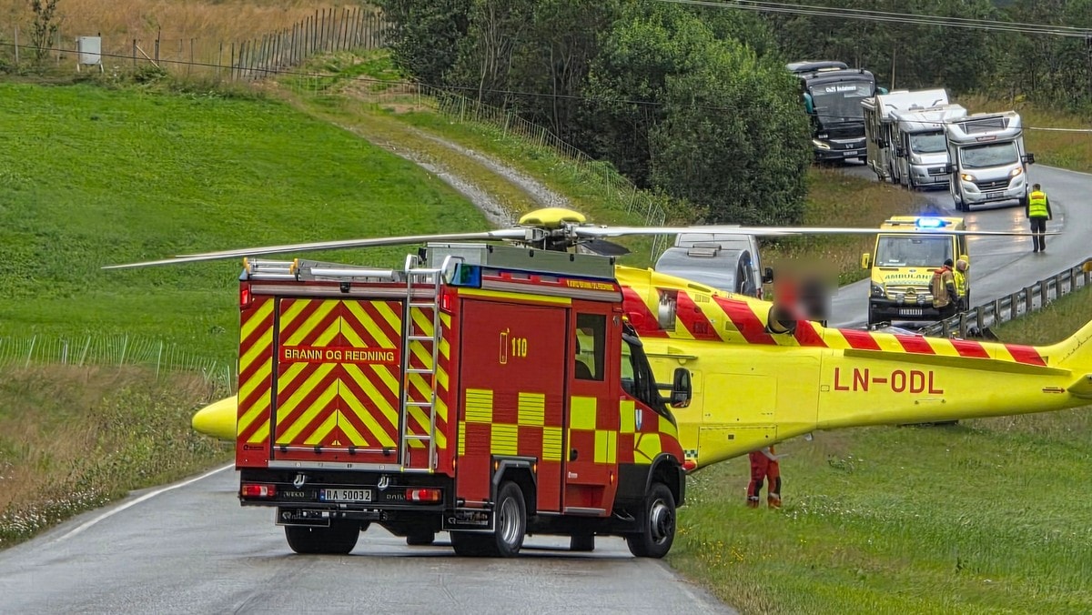 Motorsyklist involvert i ulykke i Fjord