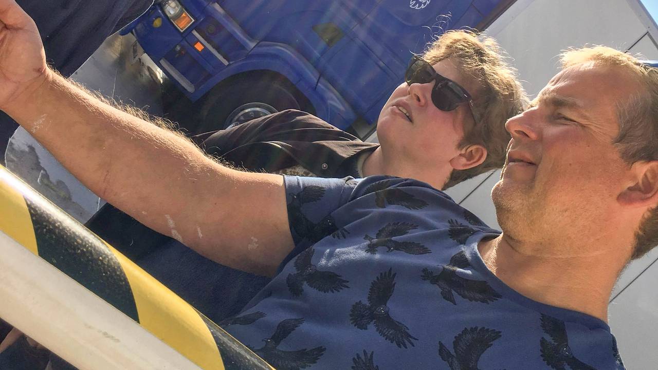 Sveinung Stensland og sønn