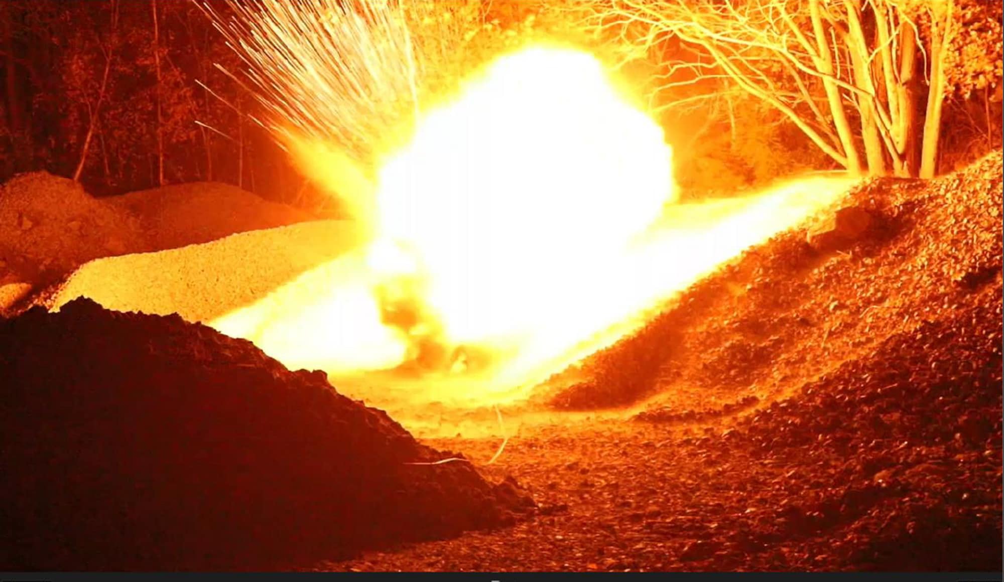 En bombe som detoneres