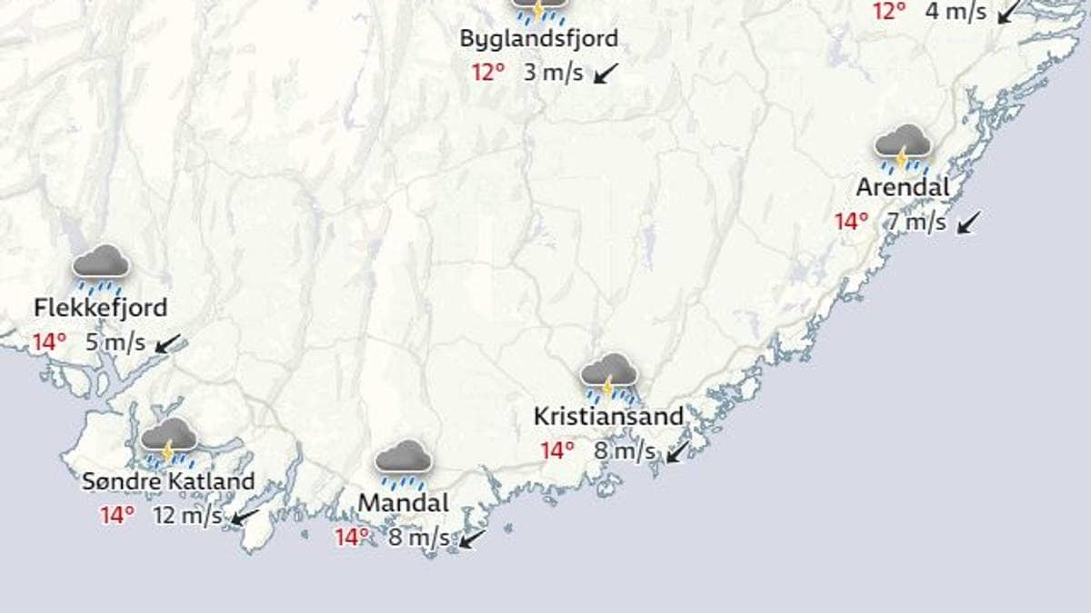 Meteorologen: – Det blir en våt dag