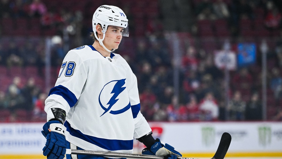 Emil Lilleberg spilte sin 100. NHL-kamp i Lightning-seier