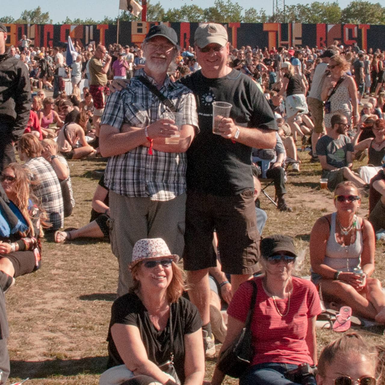 Victor og Mette Faanes på Roskilde i 1999.
