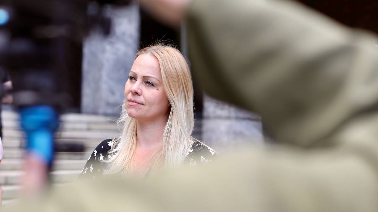 Eivor Evenrud på Rødts pressekonferanse om mistillit mot Lan Marie Berg.