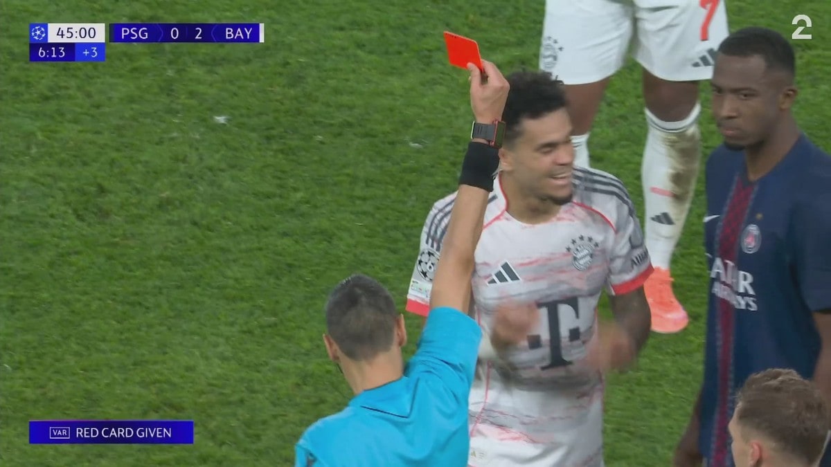 To mål og rødt kort for Luis Diaz da Bayern fortsatte seiersrekken