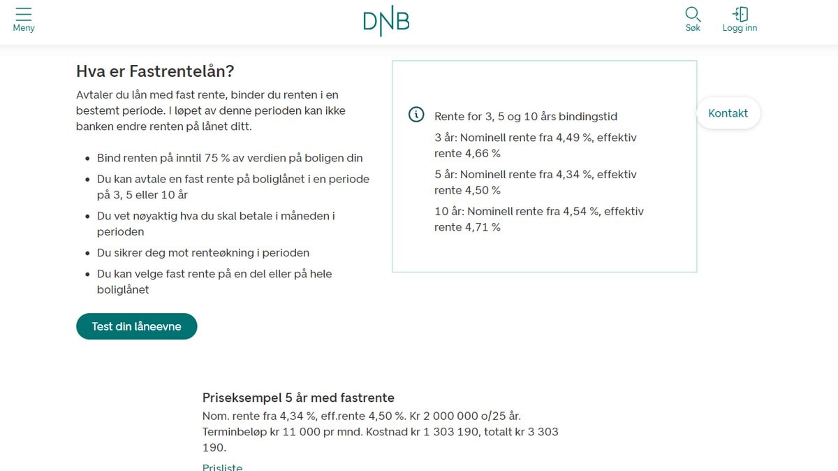 DNB og Nordea setter opp fastrenten