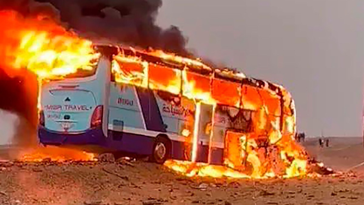 Fem turister døde i bussulykke i Egypt