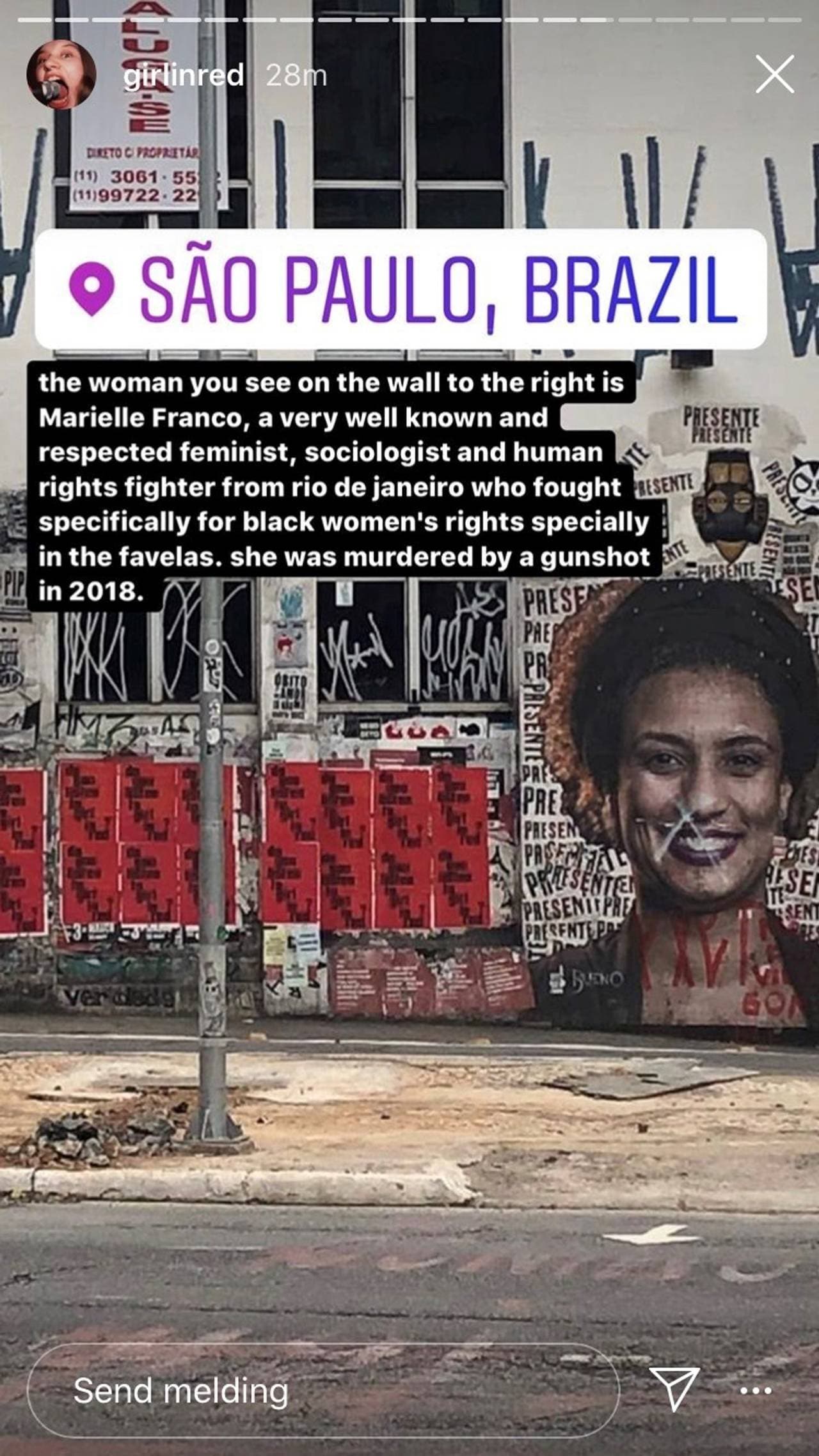 girl in red instagram - plakat 1