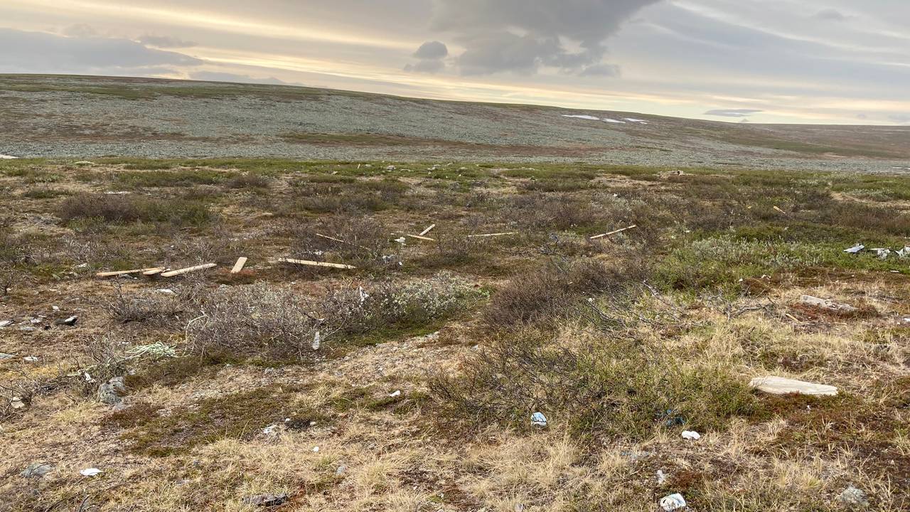 Forsøpling ved Goččesjávri